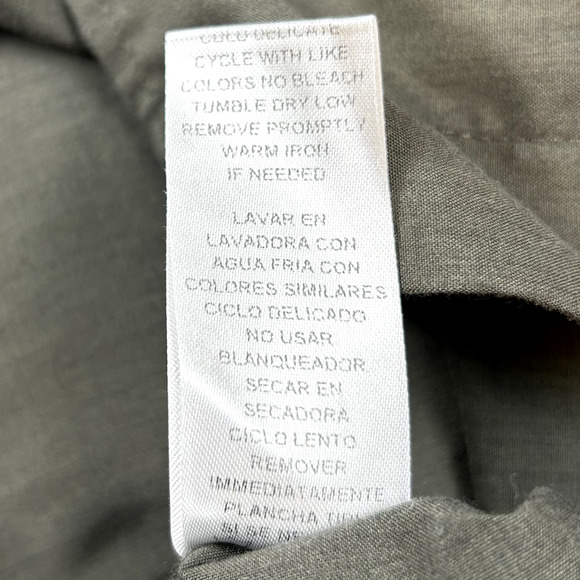 Mens Roper Button Up Shirt Pearl Snaps Size XL Western Cut Olive Gray - Picture 10 of 11